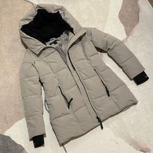 French Connection Faux Fur Lined Hood Short Puffer Jacket